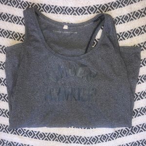 heather grey under armour work out tank